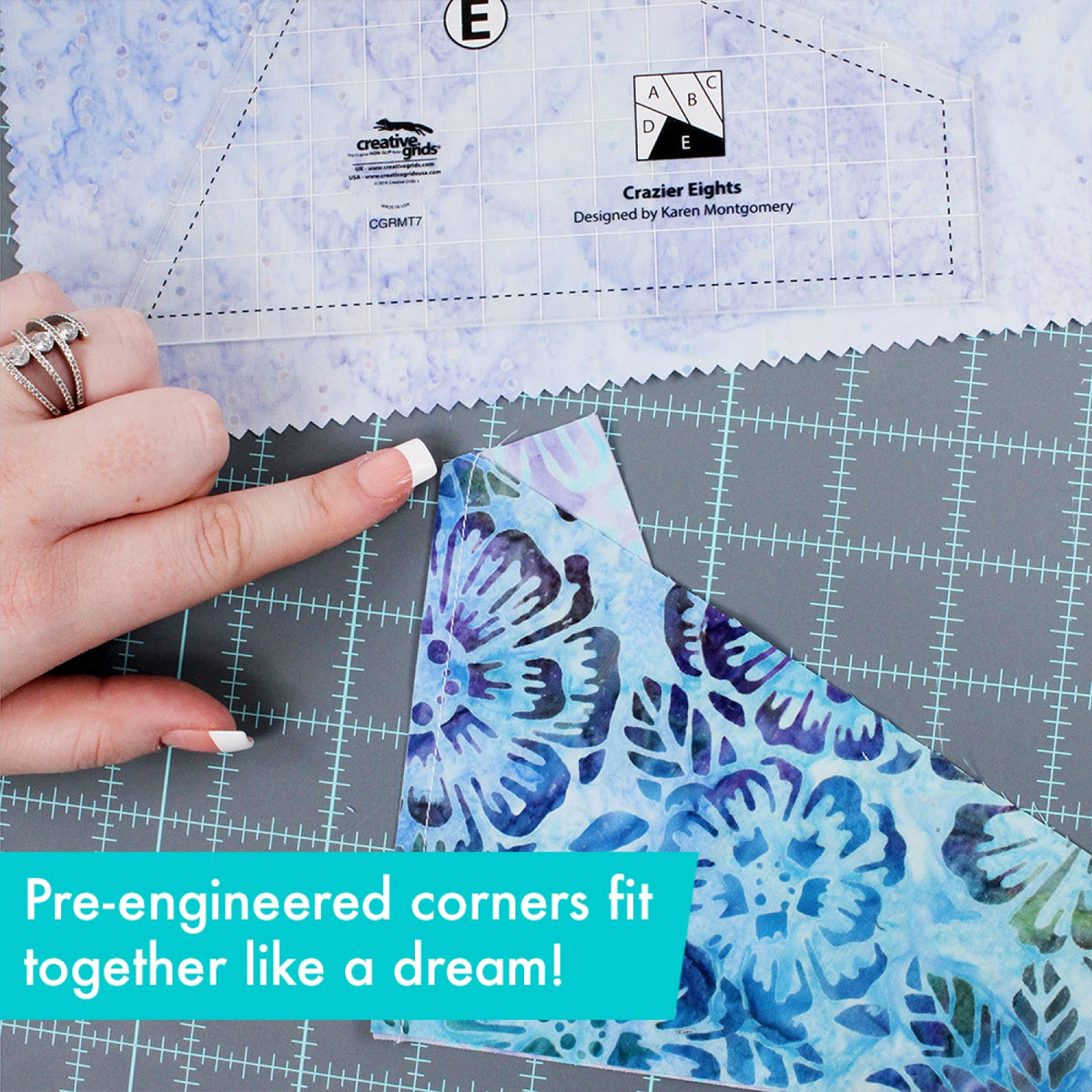 Creative Grids Quilt Ruler Crazier Eights Templates