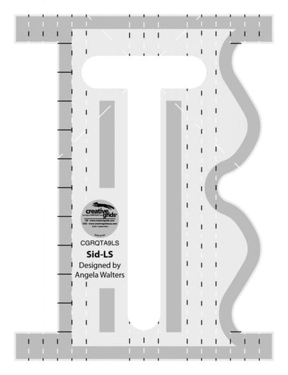 Sid Low Shank Machine Quilting Ruler Available at Quilted Joy