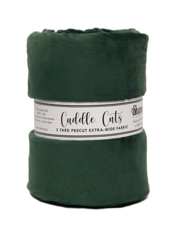 Cuddle Cuts Evergreen 3 Yard Precut Wide Quilt Fabric - wide quilt backing fabric for longarm quilting