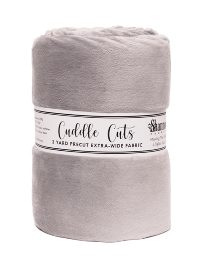 Cuddle Cut Silver 3 Yard Quilt Fabric Back Pack
