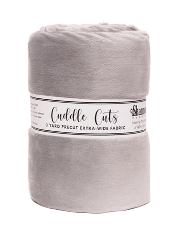 Cuddle Cuts Silver 3 Yard Precut Wide Quilt Fabric - wide quilt backing fabric for longarm quilting
