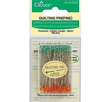 Clover Quilting Pins Fine 100ct