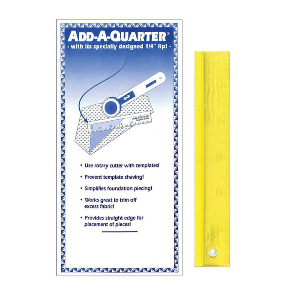 Add-A-Quarter Ruler Yellow 6in