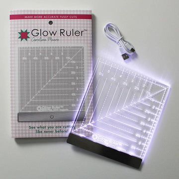Carolina Moore 6" Glow Ruler - image 1 - quilting ruler for precision cutting