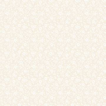 Elegant Essentials Small Floral Cream Pearl Fabric Yardage - quilt fabric for sewing and quilting projects