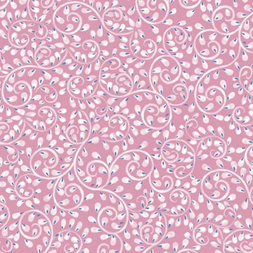 Country Poetry Pink Vine Fabric Yardage