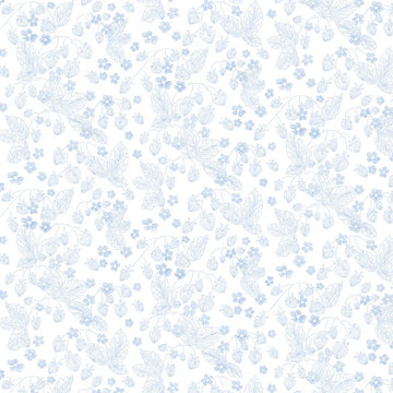 Country Poetry White Strawberry Fabric Yardage