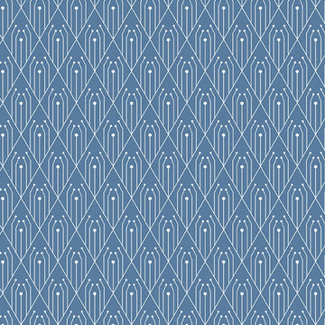 Century Prints - Deco Denim Diamonds Fabric Yardage - quilt fabric for sewing and quilting projects