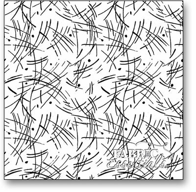 Century Black on White Strokes Fabric Yardage