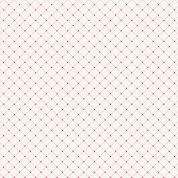 Romantica Pink on White Lattice Embrace Fabric Yardage