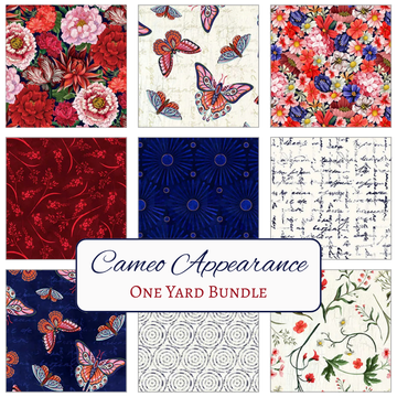 Cameo Appearance One Yard Bundle - coordinating quilt fabric bundle