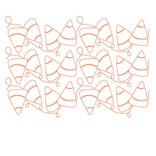 Candy Corn Pantograph Digital File