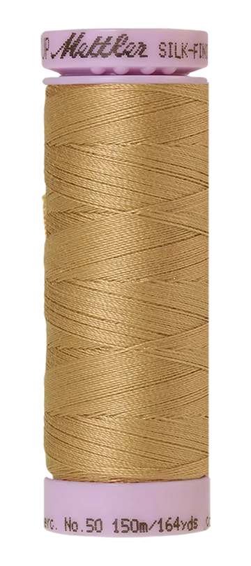 Mettler Cotton Silk Finish 50wt 150m Caramel Cream