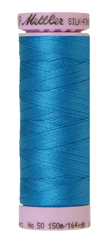 Mettler Cotton Silk Finish 50wt 150m Caribbean Sea