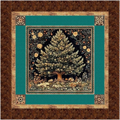 Cedar & Sage Woodland Tree Panel Quilt Kit