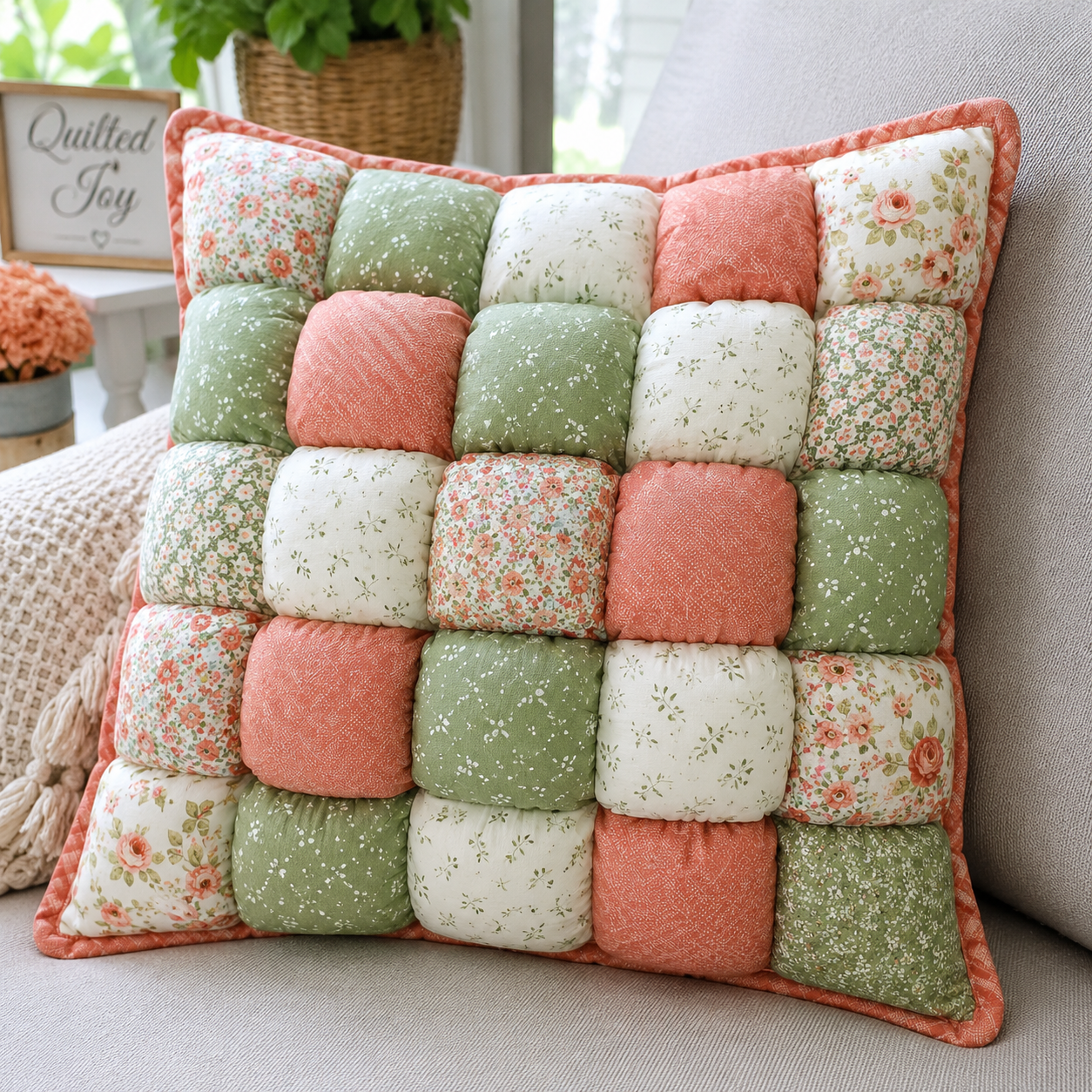 Puff Quilt Pillow Class sewing tutorial project promotional image