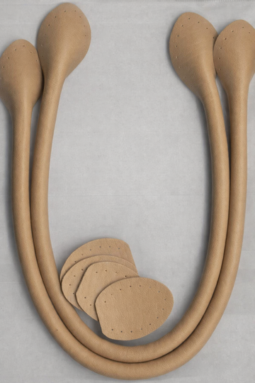 Leather Like Bag Handles 20in Beige - image 1 - quilting supply from Quilted Joy