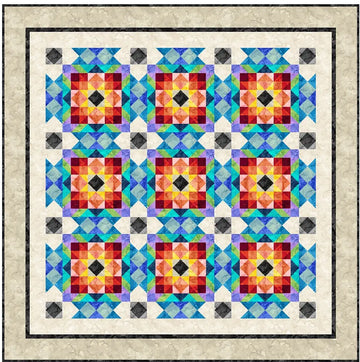 Chromatic Carpenter Quilt Kit - image 2 - complete quilt kit with fabric and instructions