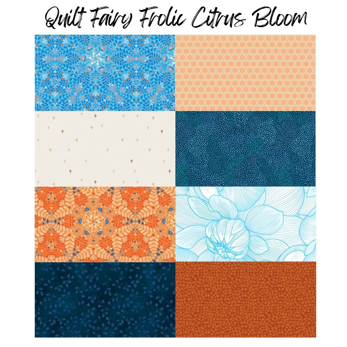 Quilt Fairy Frolic Citrus Bloom Quilt Kit - PRESALE