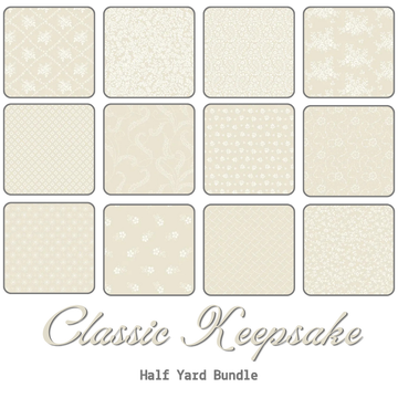 Classic Keepsakes Half Yard Bundle - coordinating quilt fabric bundle