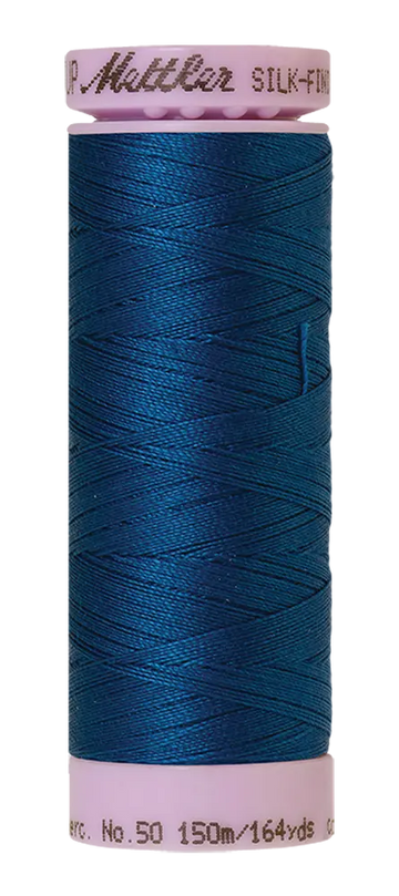 Mettler Cotton Silk Finish 50wt 150m Colonial Blue