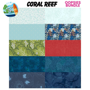 Mystery Five-0 Mega Mystery Coral Reef Oopsies! FQ Fabric Bundle