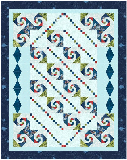 Mystery Five-0 Surfs Up Coral Reef mystery quilt kit fabric bundle