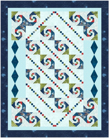 Mystery Five-0 Surfs Up Coral Reef mystery quilt kit fabric bundle