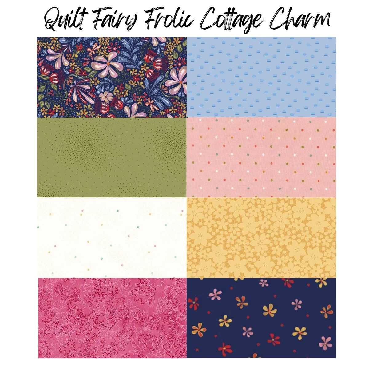 Quilt Fairy Frolic Cottage Charm Quilt Kit