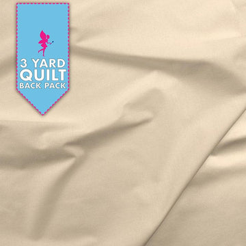 Cotton Sateen Natural 118" Wide 3 Yard Quilt Fabric Back Pack - image 1 - quilting supply from Quilted Joy