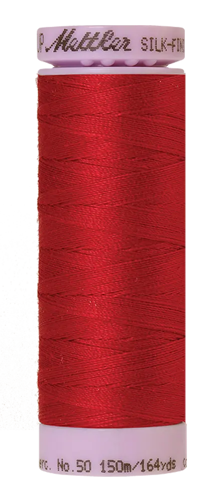 Mettler Cotton Silk Finish 50wt 150m Country Red