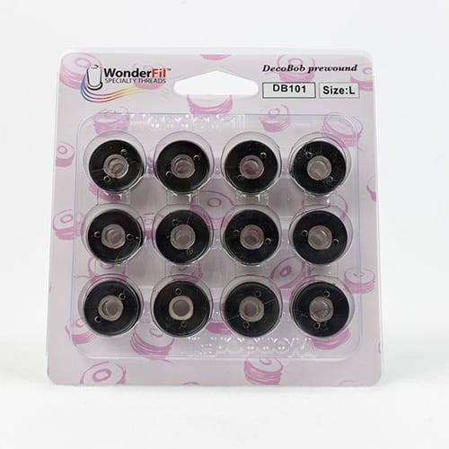 DecoBob Bobbins Prewound - 101 Black