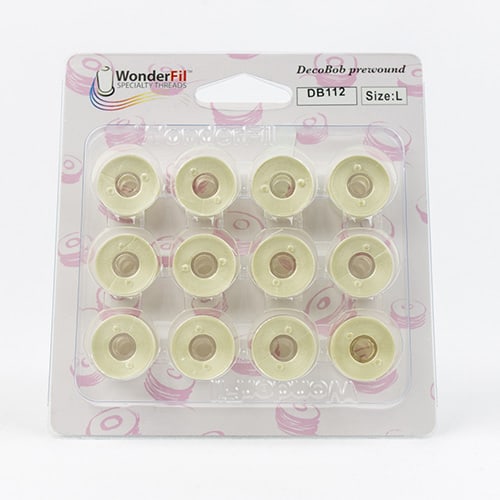 DecoBob Bobbins Prewound - 112 Antique White