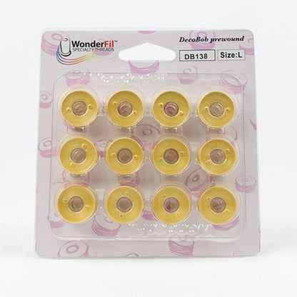 DecoBob Bobbins Prewound - 138 Soft Gold