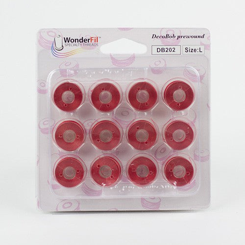 DecoBob Bobbins Prewound - 202 Red