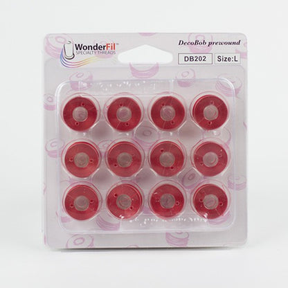 DecoBob Bobbins Prewound - 202 Red