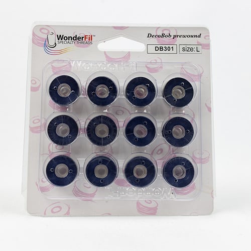 DecoBob Bobbins Prewound - 301 Navy