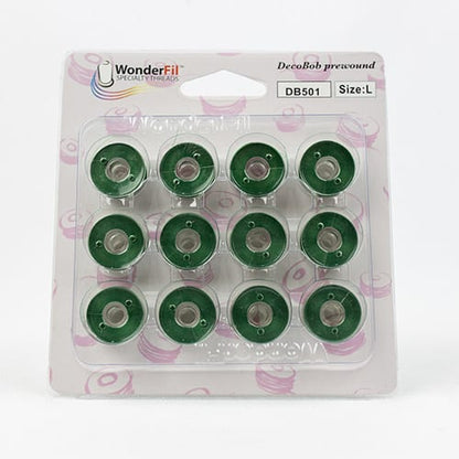 DecoBob Bobbins Prewound - 501 Evergreen