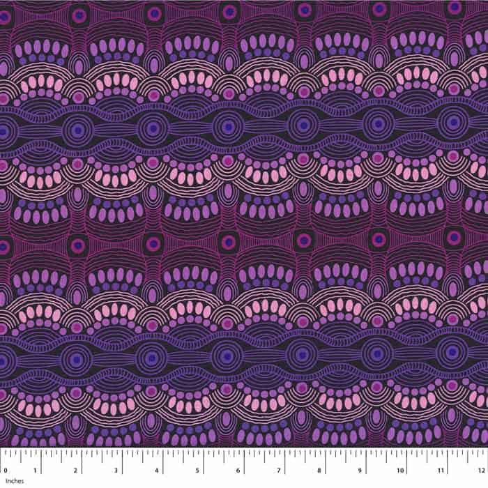 Desert Flora Purple Fabric Yardage