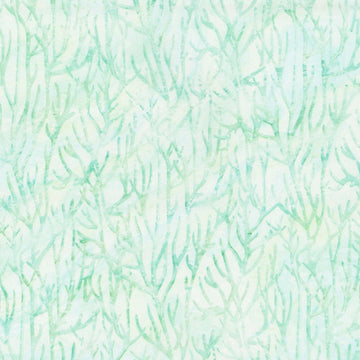 Coral Reef White & Turquoise Tonal Coral Fabric Yardage - quilt fabric for sewing and quilting projects