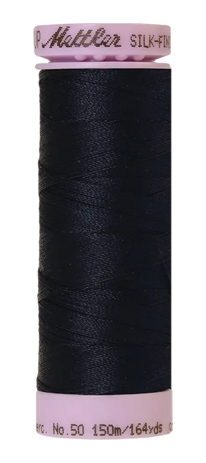 Mettler Cotton Silk Finish 50wt Dark Blue
