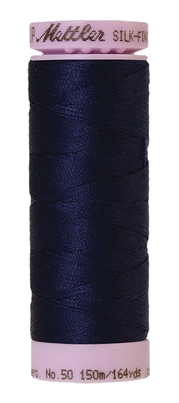Mettler Cotton Silk Finish 50wt 150m Dark Indigo