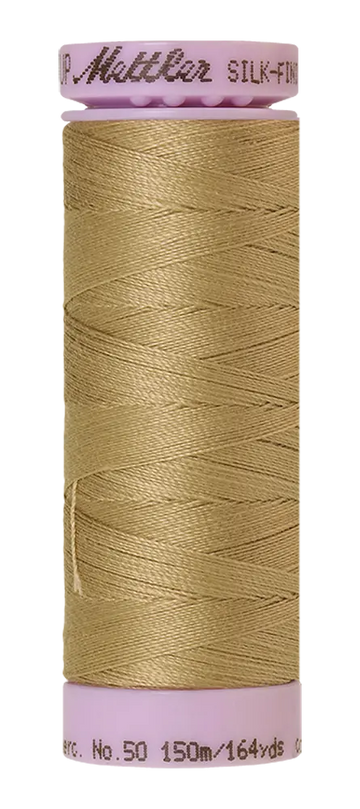 Mettler Cotton Silk Finish 50wt 150m Dark Rattan - quilting supply from Quilted Joy