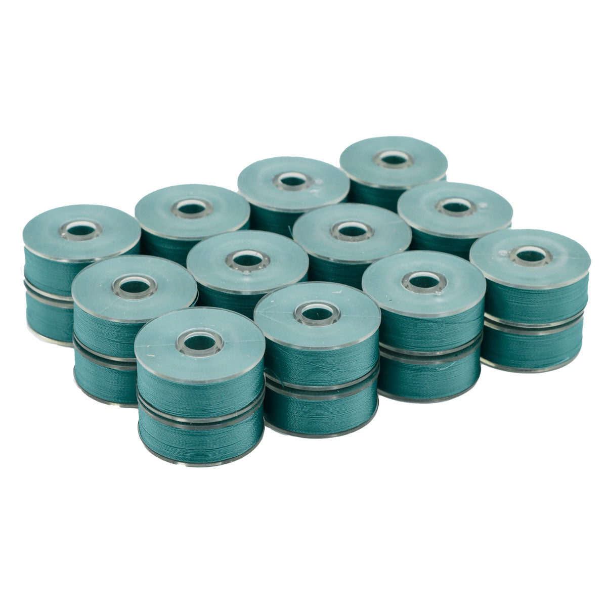 DecoBob Prewound Bobbins Exclusive - 716 Deep Teal - M Size Bobbins - quilting machine bobbin