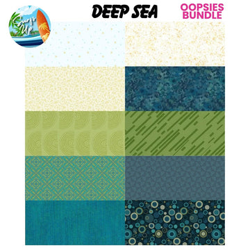 Mystery Five-0 Mega Mystery Deep Sea Oopsies! FQ Fabric Bundle