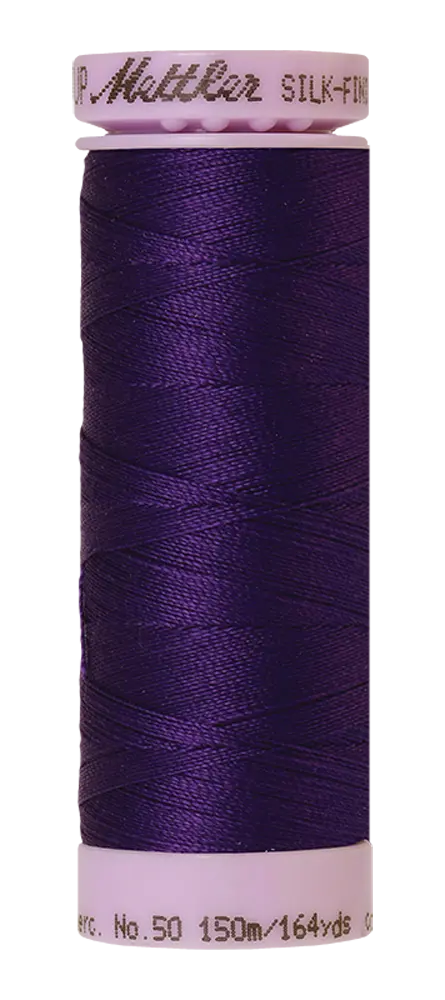 Mettler Cotton Silk Finish 50wt 150m Deep Purple