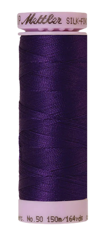 Mettler Cotton Silk Finish 50wt 150m Deep Purple
