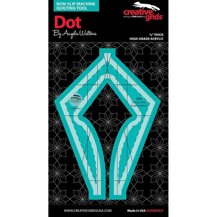 image of Dot Machine Quilting Ruler front packaging