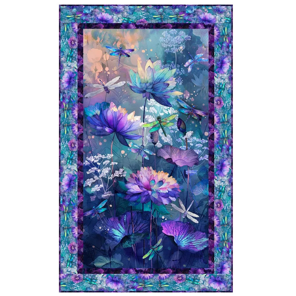 Dragonfly Mist Panel Quilt Kit