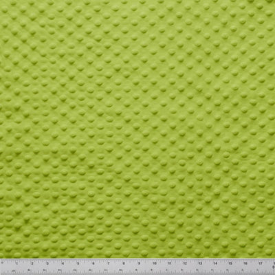 Minky Dots Apple Green 60" Wide Quilt Backing Fabric